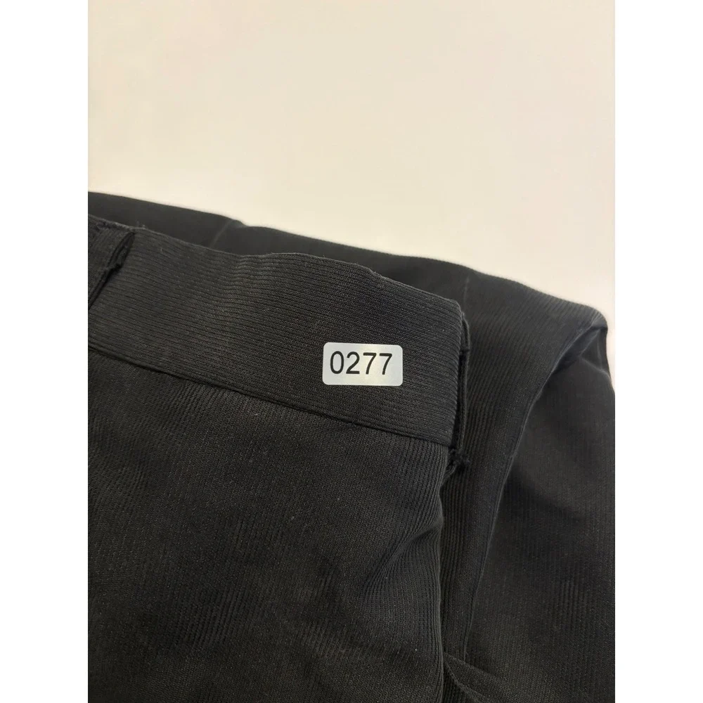 Nike Golf Pleated Trousers Mens 38x30 Black Straight Leg Corduroy Pants Rayon